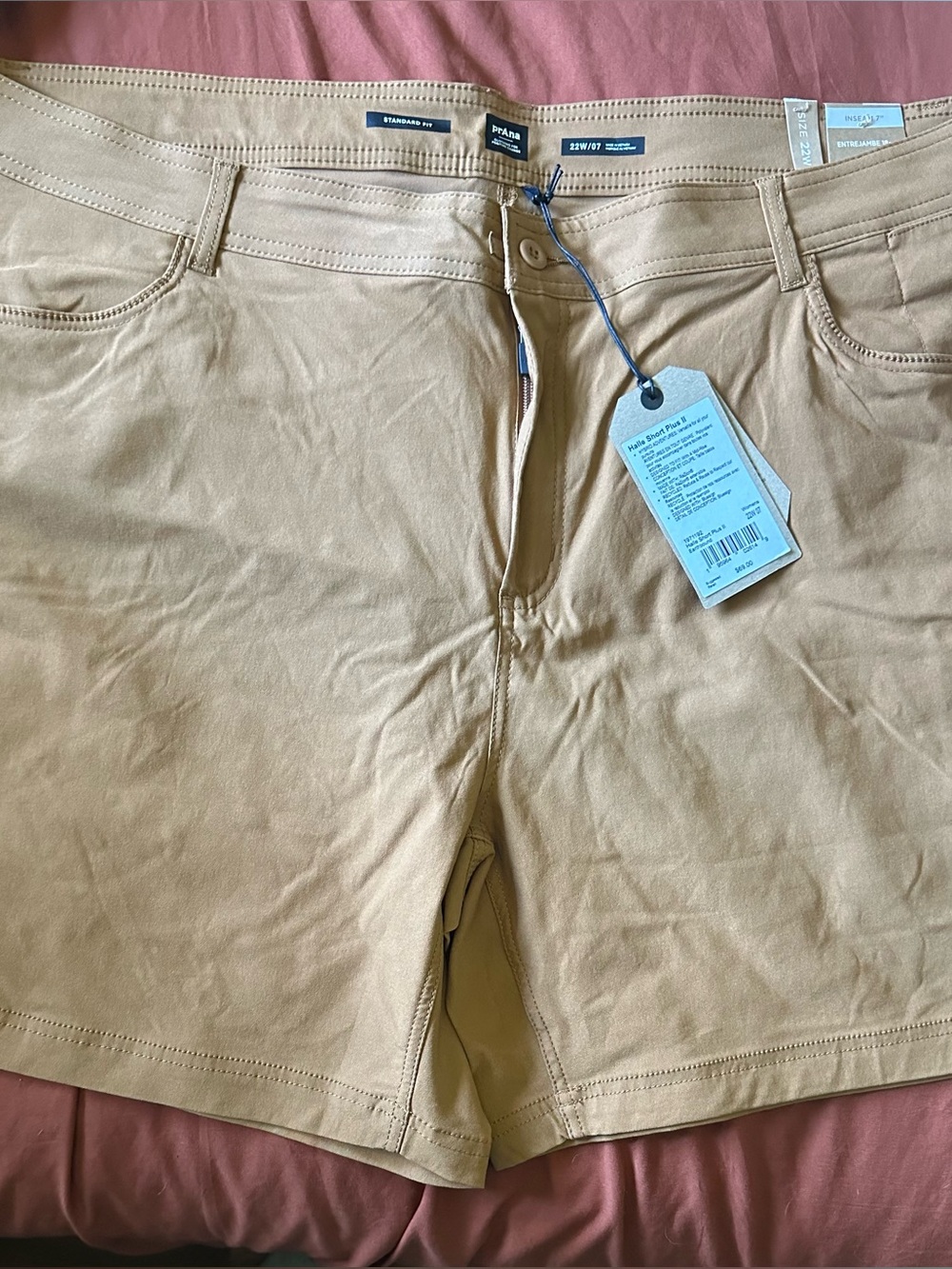 PrAna Women's Stretch Bermuda Shorts, NWT, Plus, 22W